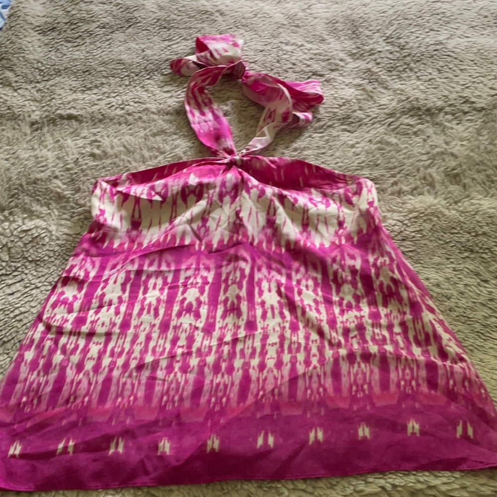 Ladies silk strapless blouse